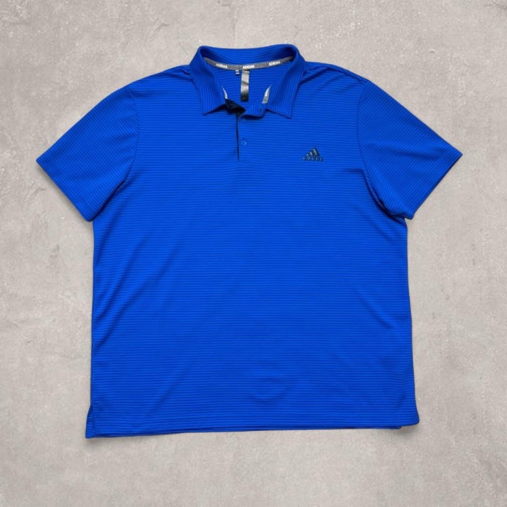 Adidas Essential Striped Golf Polo Shirt